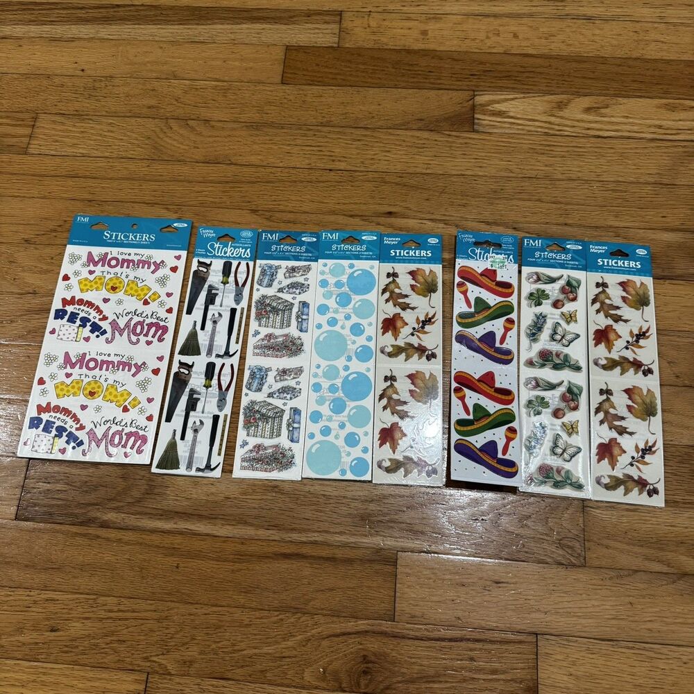 VTG New FMI Frances Meyer lot tools mom gifts bubbles leaves sombrero butterfly